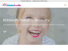 Tablet Screenshot of kidsteeth.ca