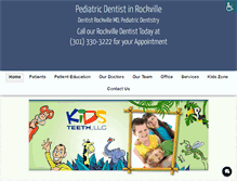 Tablet Screenshot of kidsteeth.net